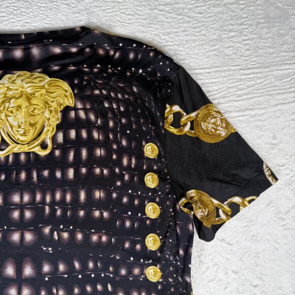 Versace Medusa Head with Chains Rare Limited Edition Large Tshirt. One of a Kind - Picture 12 of 16